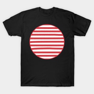 Christmas Candy Cane Stripes T-Shirt